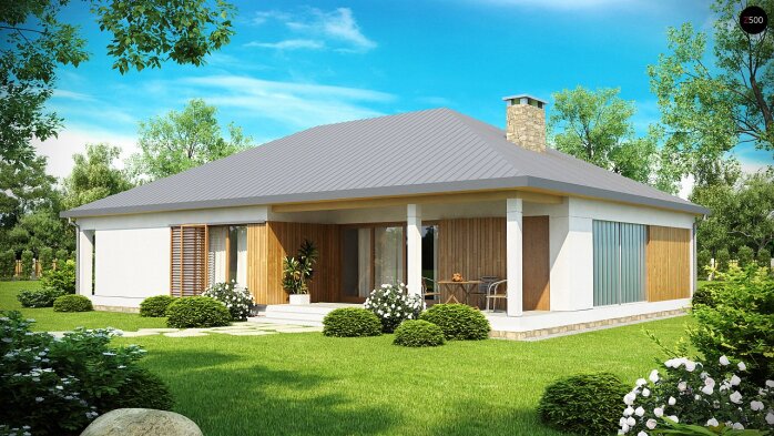 Проєкт будинку U152 - Одноповерхові дома в Україні