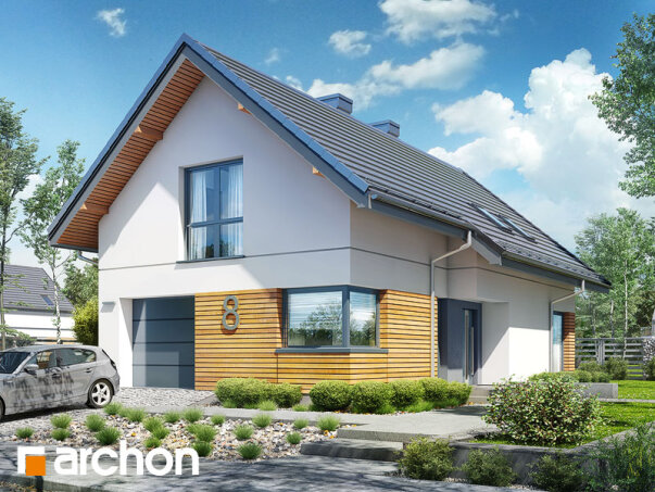 Проект дома Дом в лиголях - 1 С мансардным этажом дома в Украине