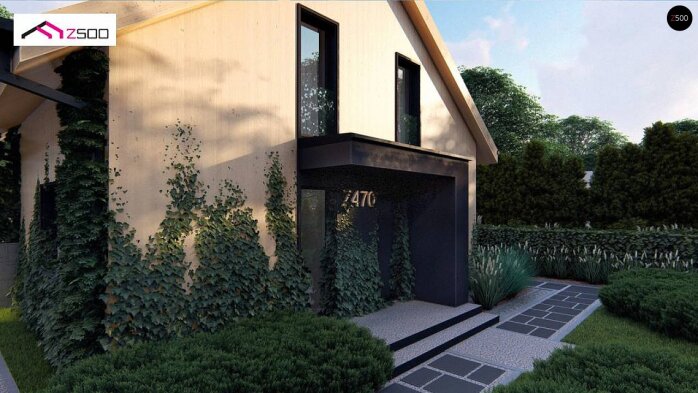 Проект дома U470 - 6 С мансардным этажом дома в Украине