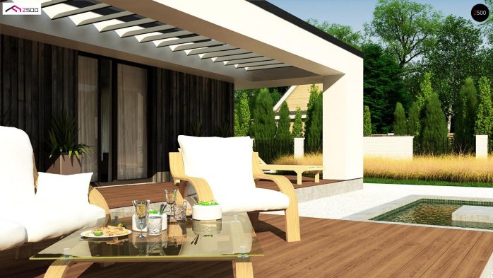 Проект дома U381 - 5 Одноэтажные дома в Украине