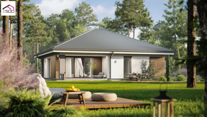 Проект дома U521 - 5 Одноэтажные дома в Украине