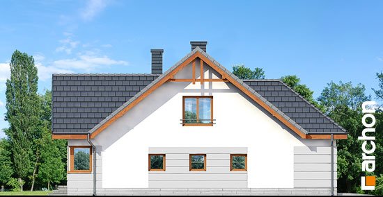 Проєкт будинку Будинок в хмелю вер.2 - З мансардним поверхом дома в Україні