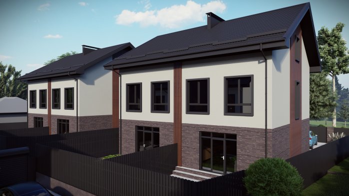 Проект дома DBT 650 - 2 Двухэтажные дома в Украине