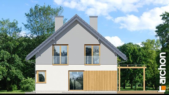 Проект дома Дом в аммобиуме - 4 С мансардным этажом дома в Украине