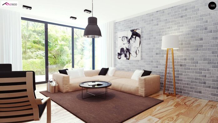 Проект дома Ux67 - 13 Одноэтажные дома в Украине