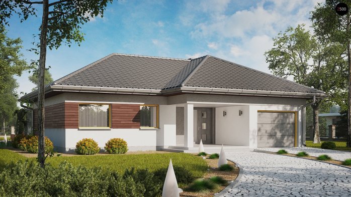Проєкт будинку U280 - Одноповерхові дома в Україні