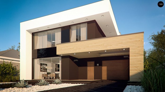 Проєкт будинку Ux123 - Двоповерхові дома в Україні