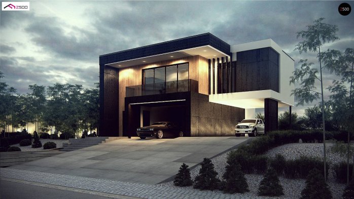 Проєкт будинку Ux204 - Двоповерхові дома в Україні