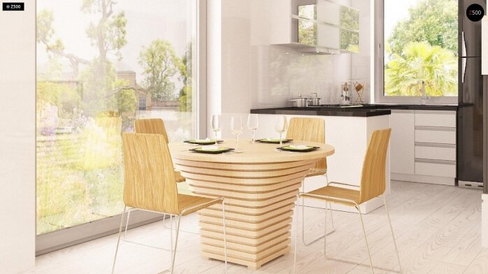 Проєкт будинку U126 - З мансардним поверхом дома в Україні