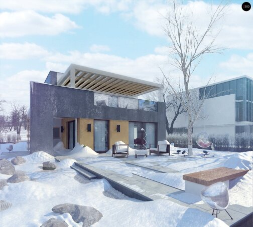 Проект дома Ux45 - 3 Двухэтажные дома в Украине