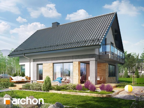 Проект дома Дом в орлишках - 2 С мансардным этажом дома в Украине