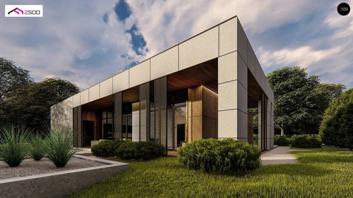 Проєкт будинку Ux209 - Одноповерхові дома в Україні