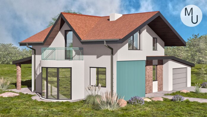 Проєкт будинку DBMU Труа - Двоповерхові дома в Україні