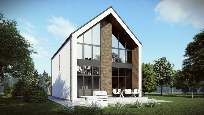 Проект дома DBT 666 - 4 Двухэтажные дома в Украине