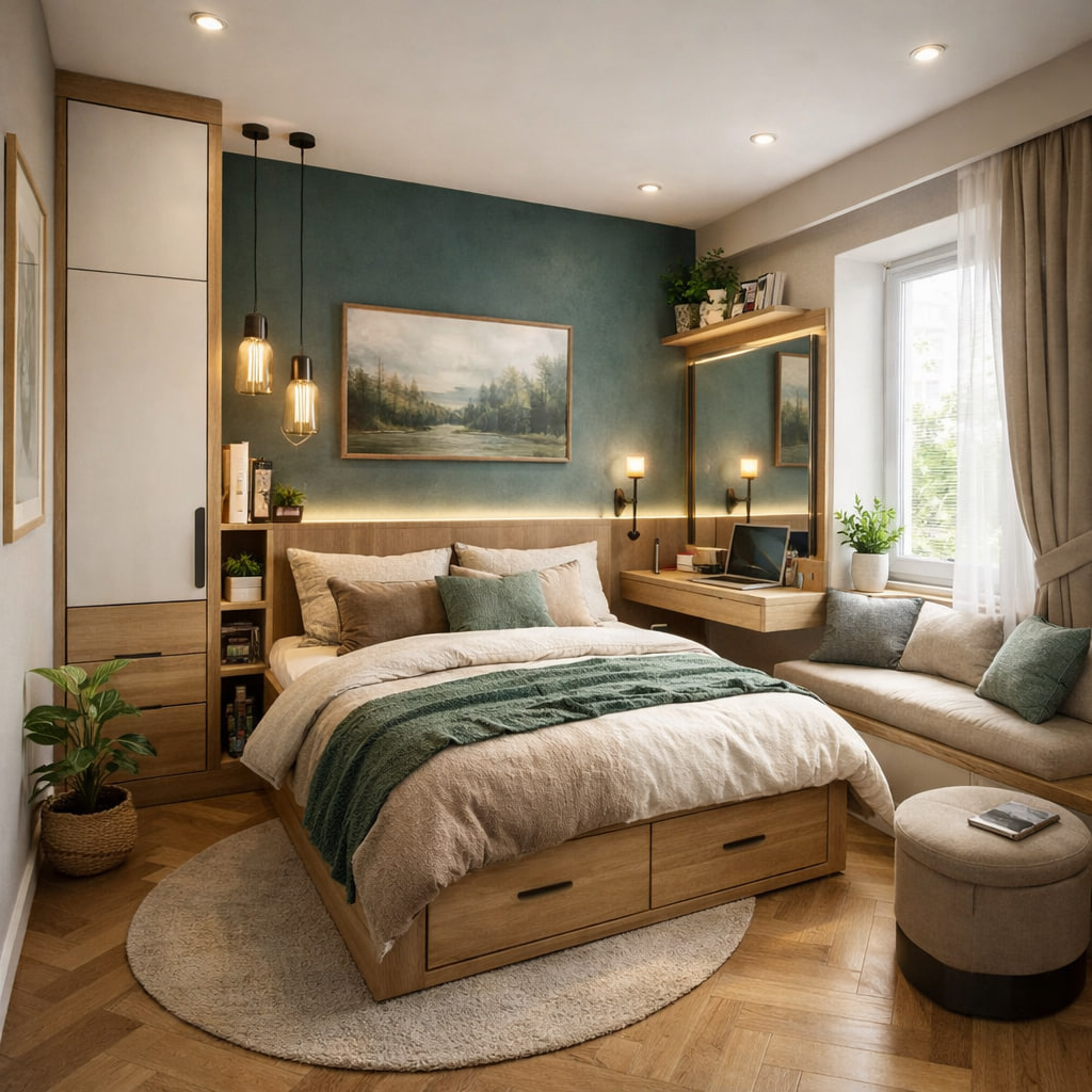 дизайн небольшой спальни