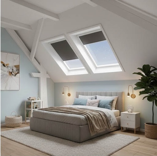 мансарда спальня