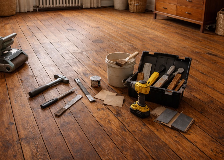 ремонт деревянного пола