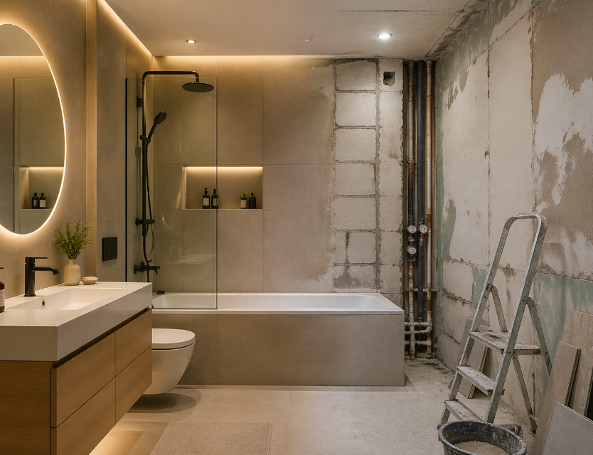 ремонт в ванной