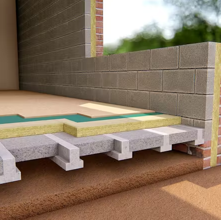 Утепление пола в частном доме